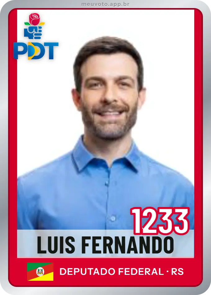 Carta de Luis Fernando, número 1233, PDT