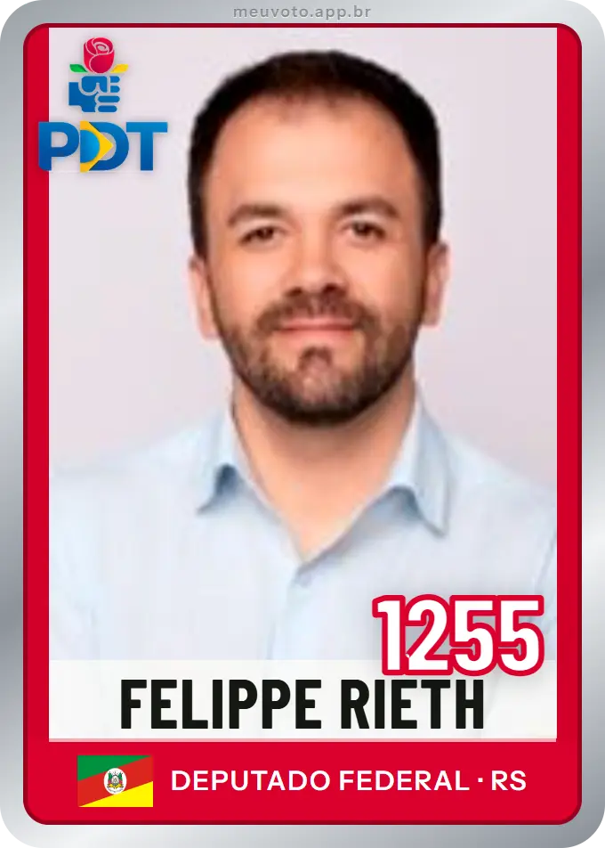 Carta de Felippe Rieth, número 1255, PDT