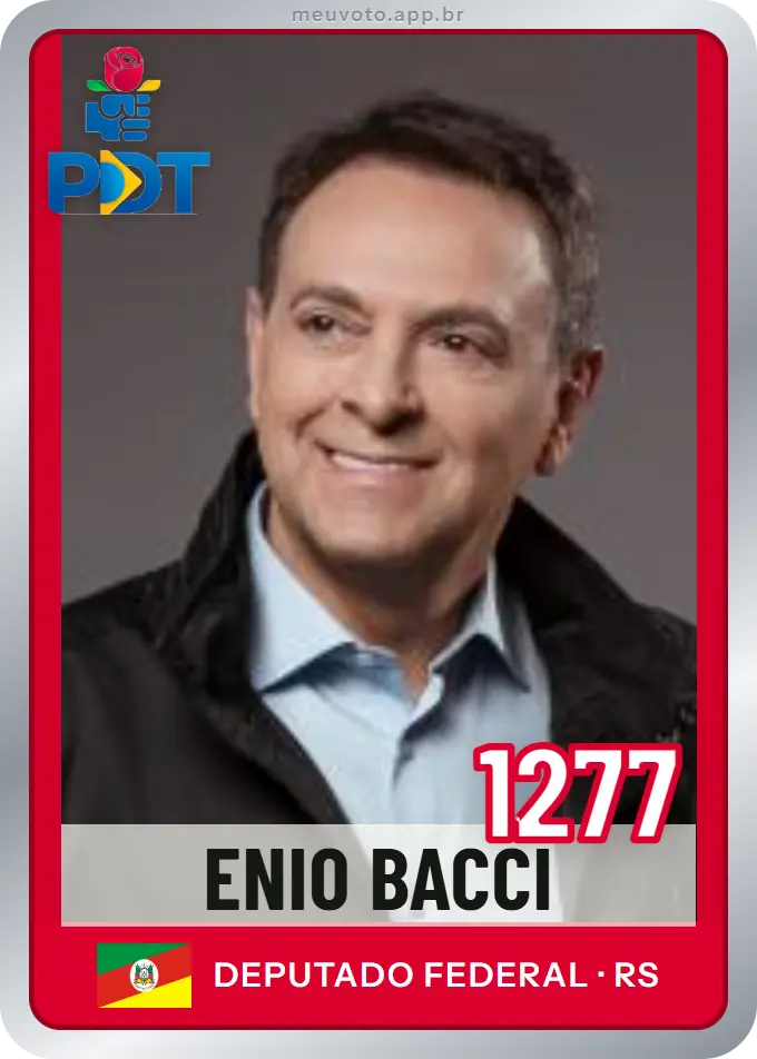 Carta de Enio Bacci, número 1277, PDT