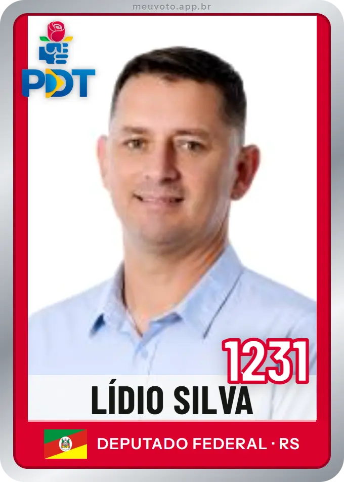 Carta de Lídio Silva, número 1231, PDT