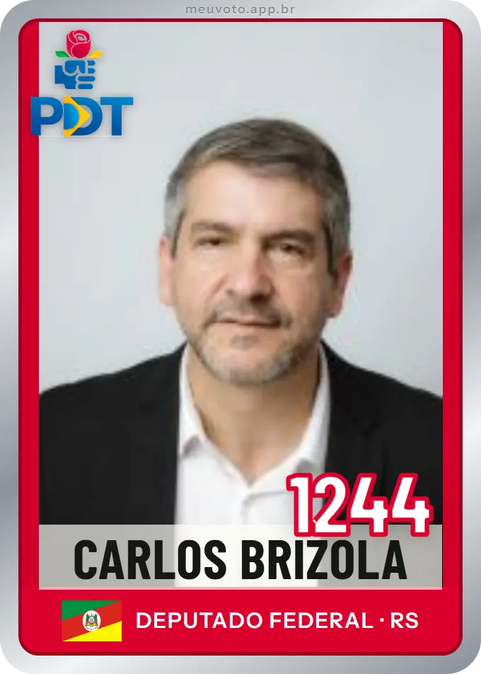 Carta de Carlos Brizola, número 1244, PDT