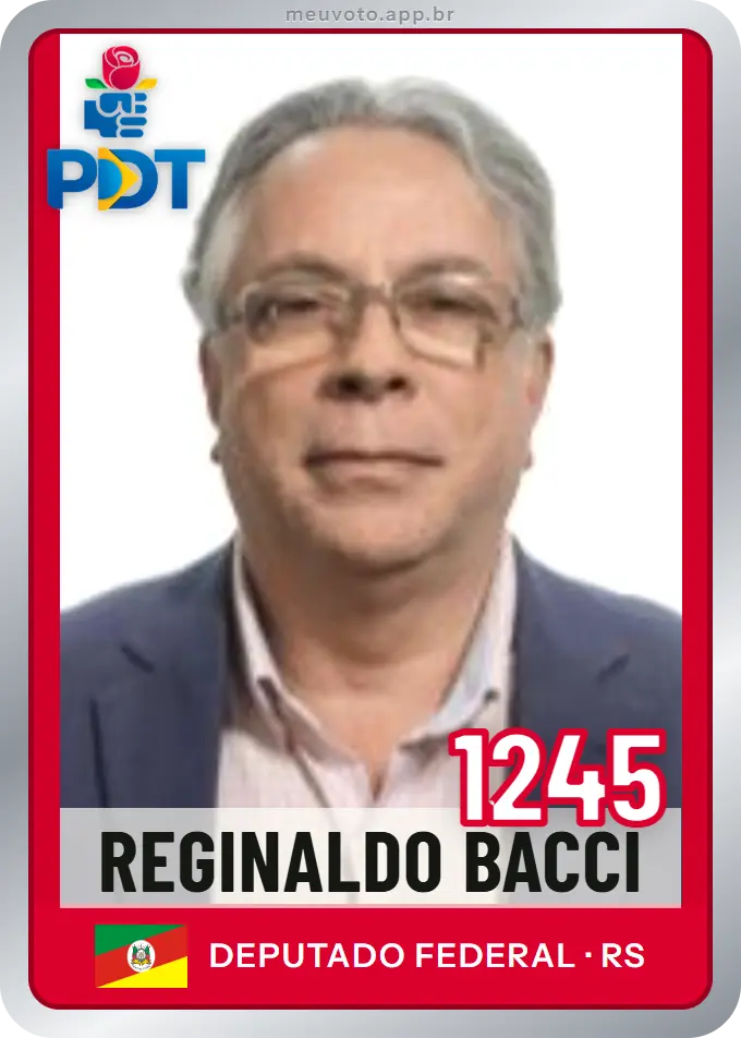 Carta de Reginaldo Bacci, número 1245, PDT