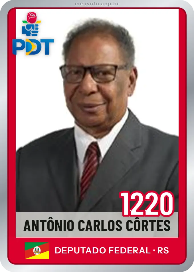 Carta de Antônio Carlos Côrtes, número 1220, PDT