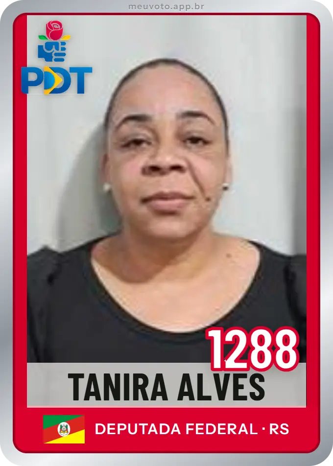 Carta de Tanira Alves, número 1288, PDT