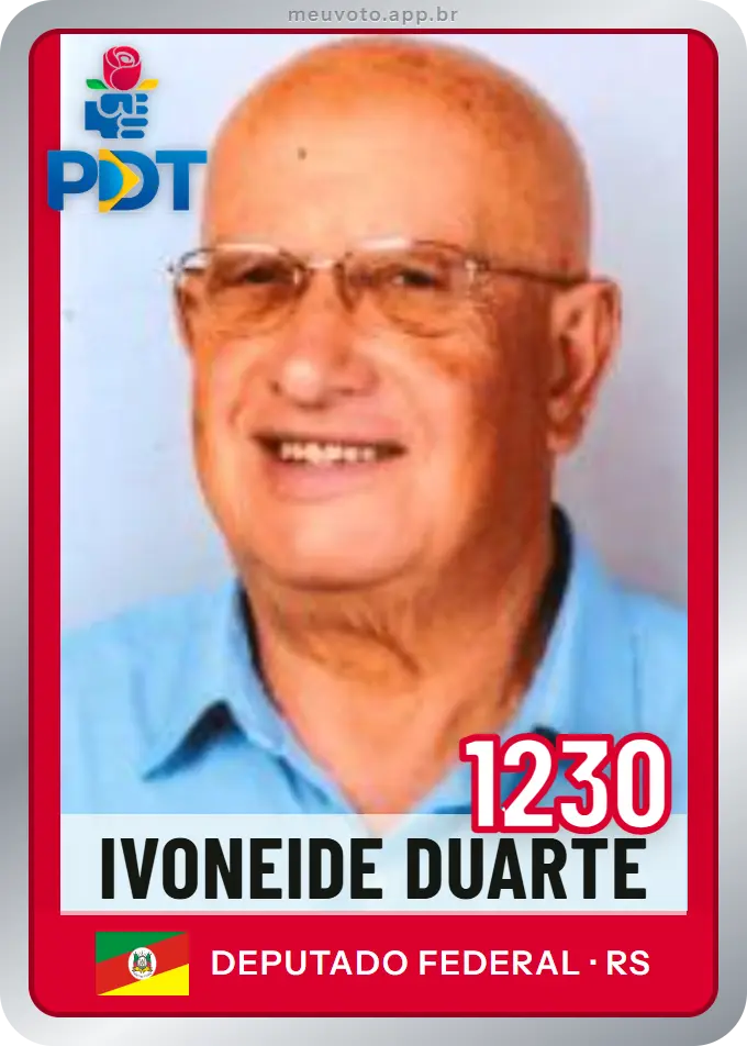 Carta de Ivoneide Duarte, número 1230, PDT