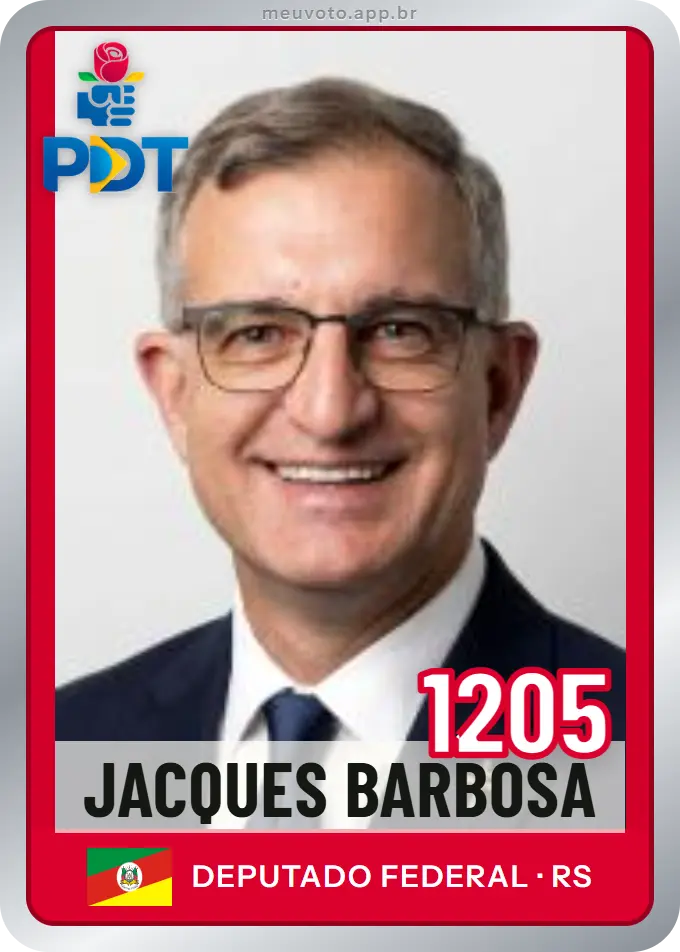 Carta de Jacques Barbosa, número 1205, PDT