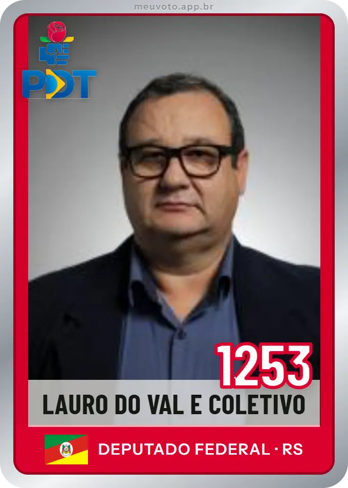 Carta de Lauro do Val e Coletivo, número 1253, PDT