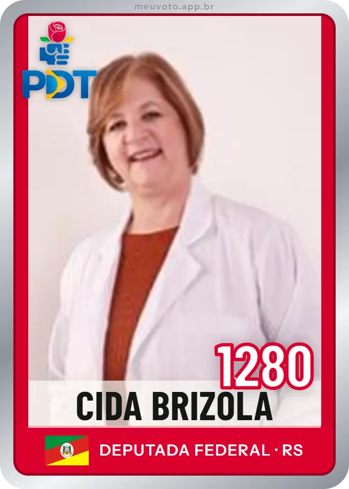 Carta de Cida Brizola, número 1280, PDT