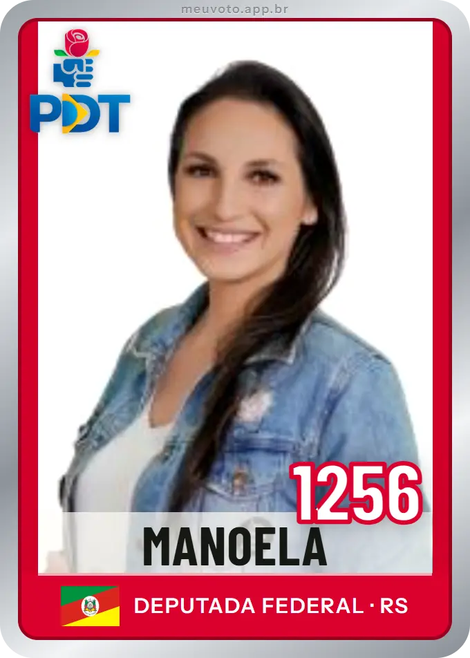 Carta de Manoela, número 1256, PDT