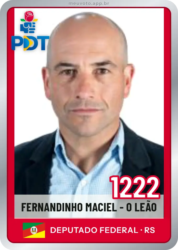Carta de Fernandinho Maciel - O Leão, número 1222, PDT