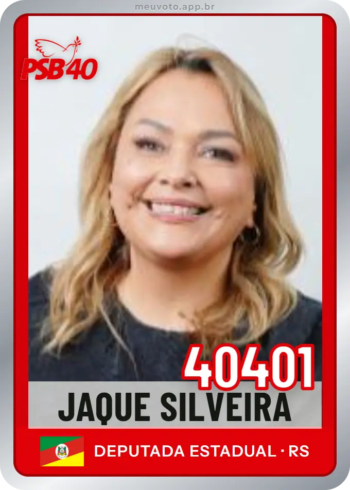 Carta de Jaque Silveira, número 40401, PSB