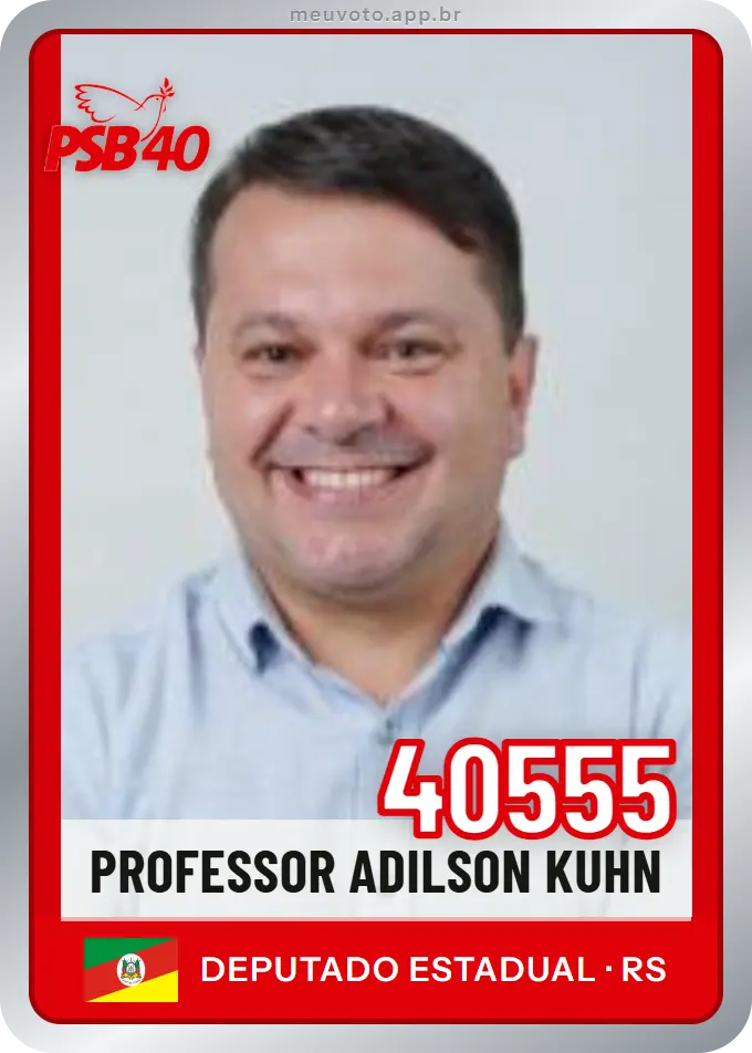 Carta de Professor Adilson Kuhn, número 40555, PSB