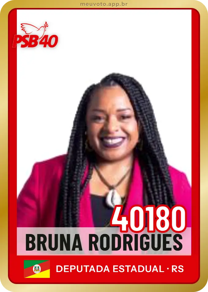 Carta de Bruna Rodrigues, número 40180, PSB