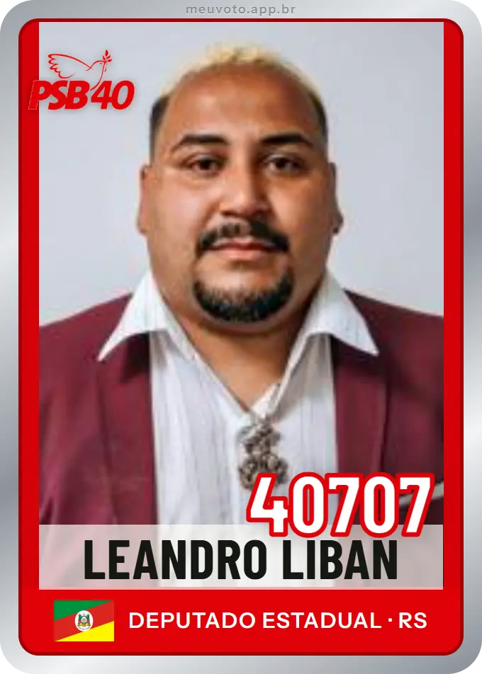 Carta de Leandro Liban, número 40707, PSB
