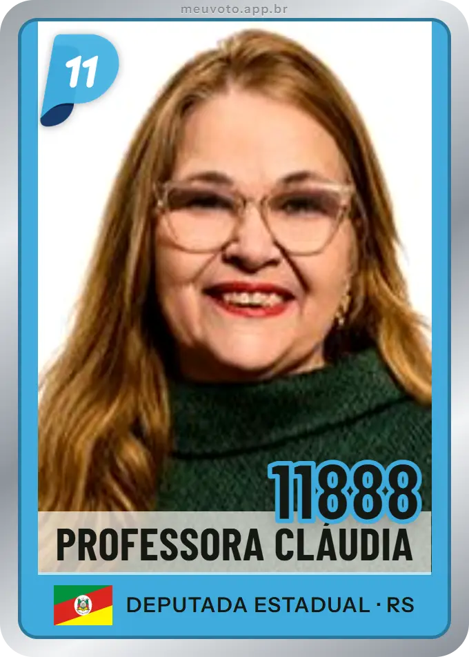 Carta de Professora Cláudia, número 11888, PP