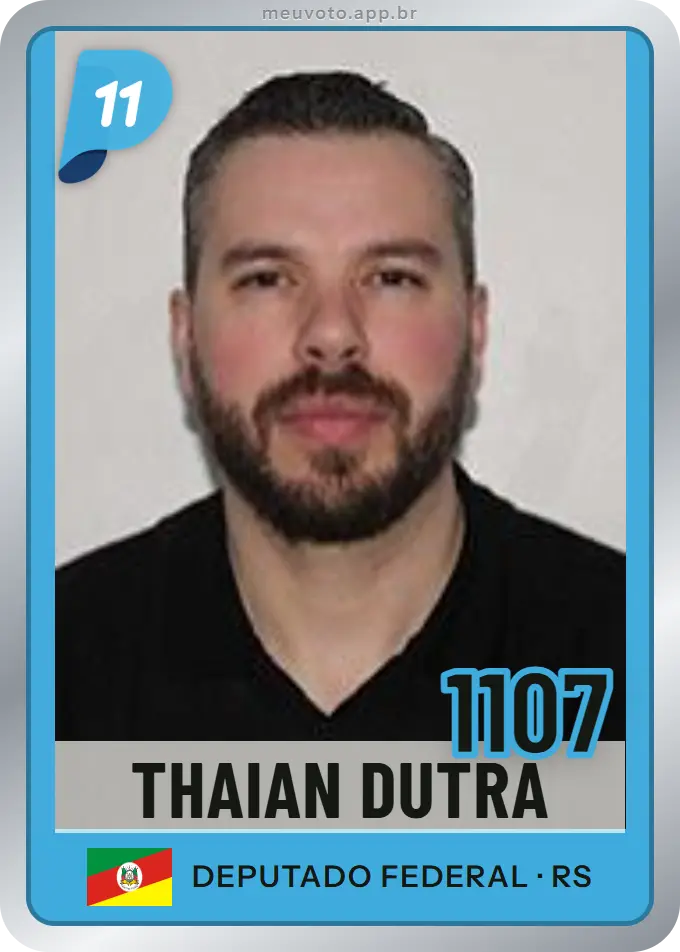 Carta de Thaian Dutra, número 1107, PP