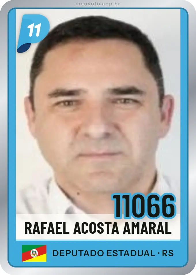 Carta de Rafael Acosta Amaral, número 11066, PP