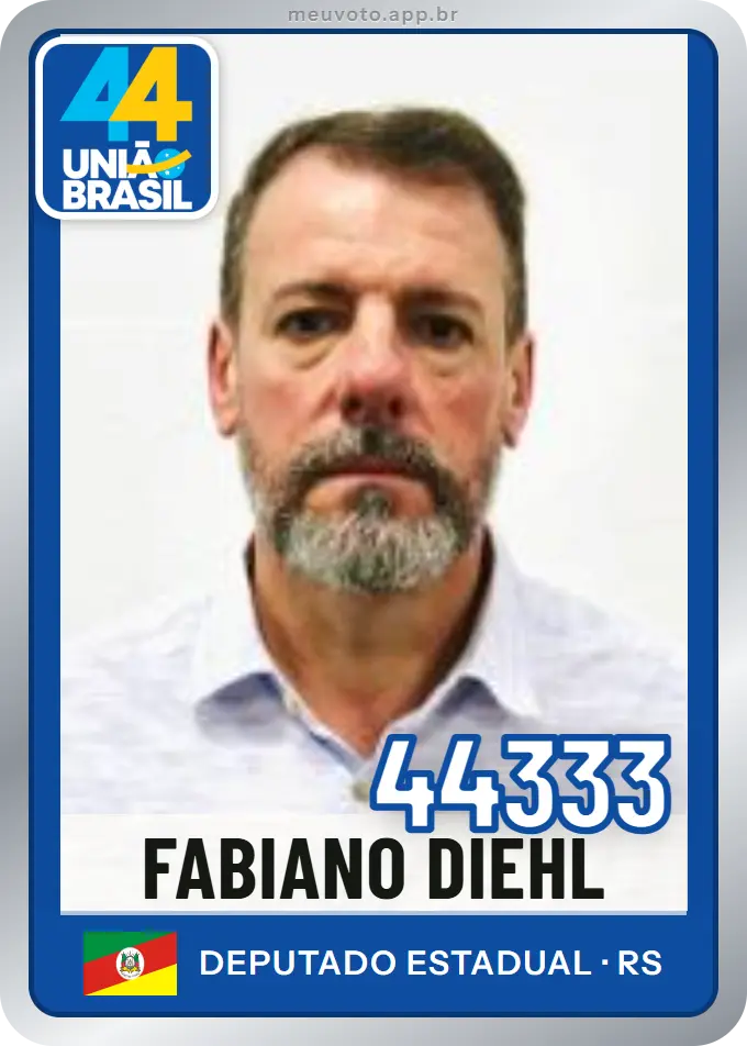 Carta de Fabiano Diehl, número 44333, União