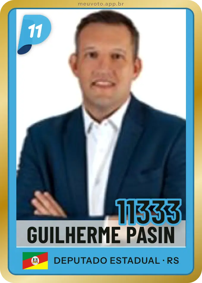 Carta de Guilherme Pasin, número 11333, PP