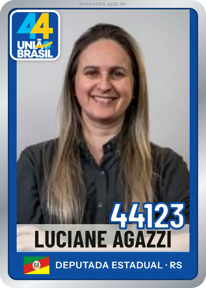 Carta de Luciane Agazzi, número 44123, União