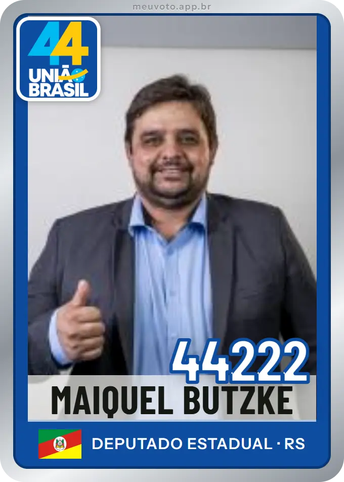 Carta de Maiquel Butzke, número 44222, União