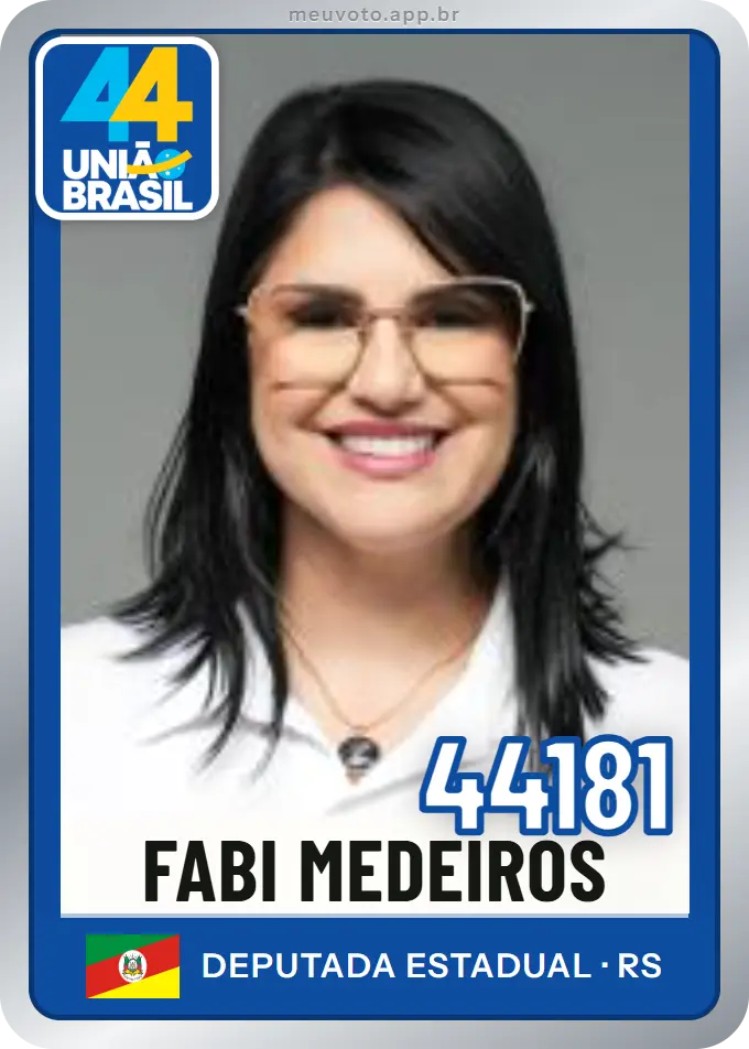 Carta de Fabi Medeiros, número 44181, União