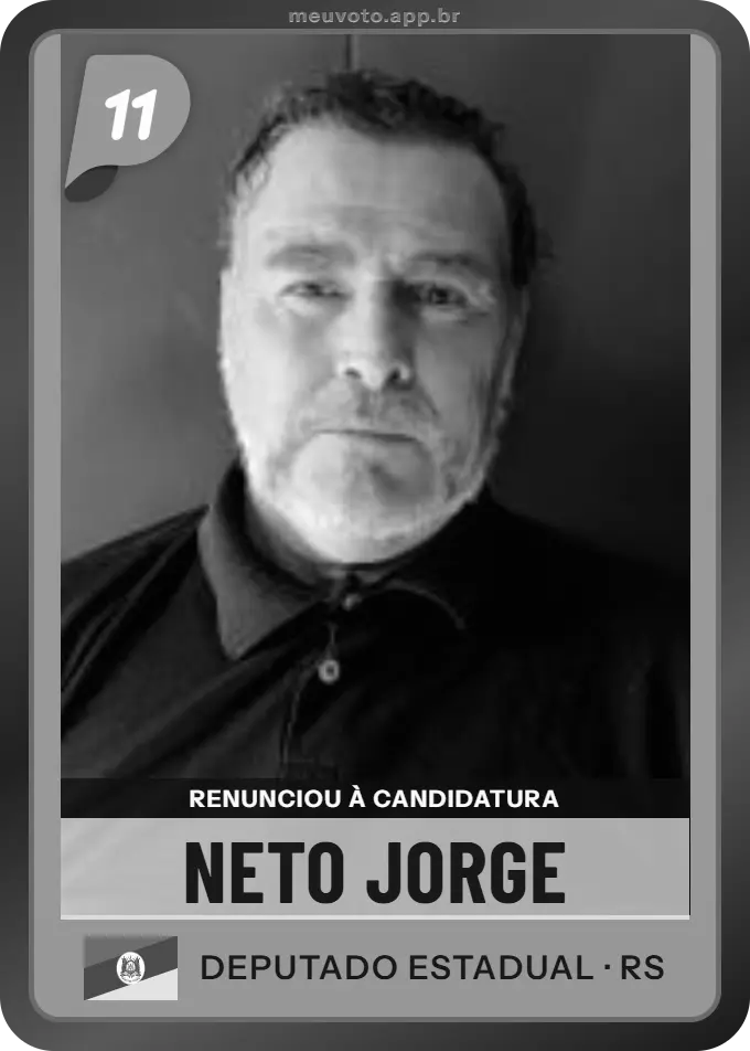 Carta de Neto Jorge, PP. Renunciou à candidatura e não vai à urna.