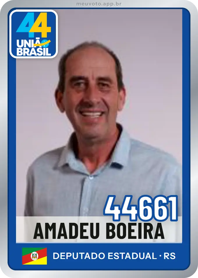 Carta de Amadeu Boeira, número 44661, União