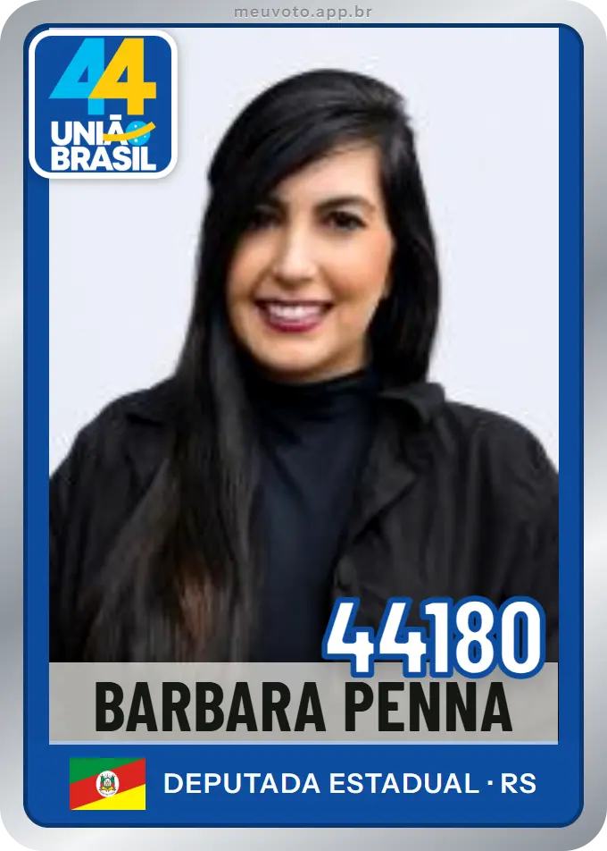 Carta de Barbara Penna, número 44180, União