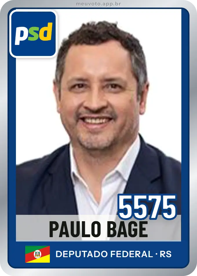 Carta de Paulo Bagé, número 5575, PSD
