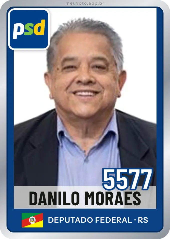 Carta de Danilo Moraes, número 5577, PSD