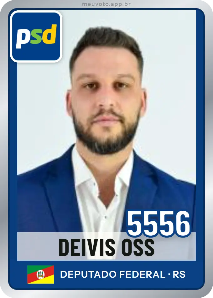 Carta de Deivis Oss, número 5556, PSD