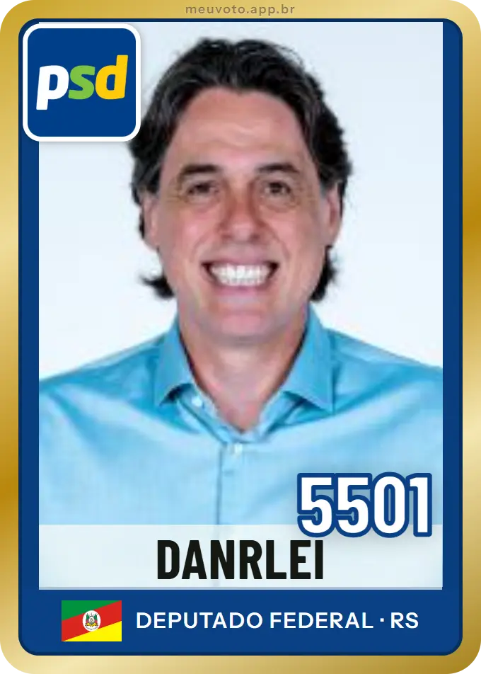 Carta de Danrlei, número 5501, PSD