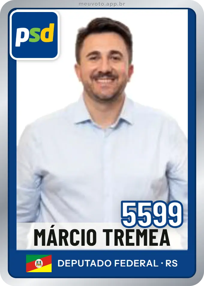 Carta de Márcio Tremea, número 5599, PSD