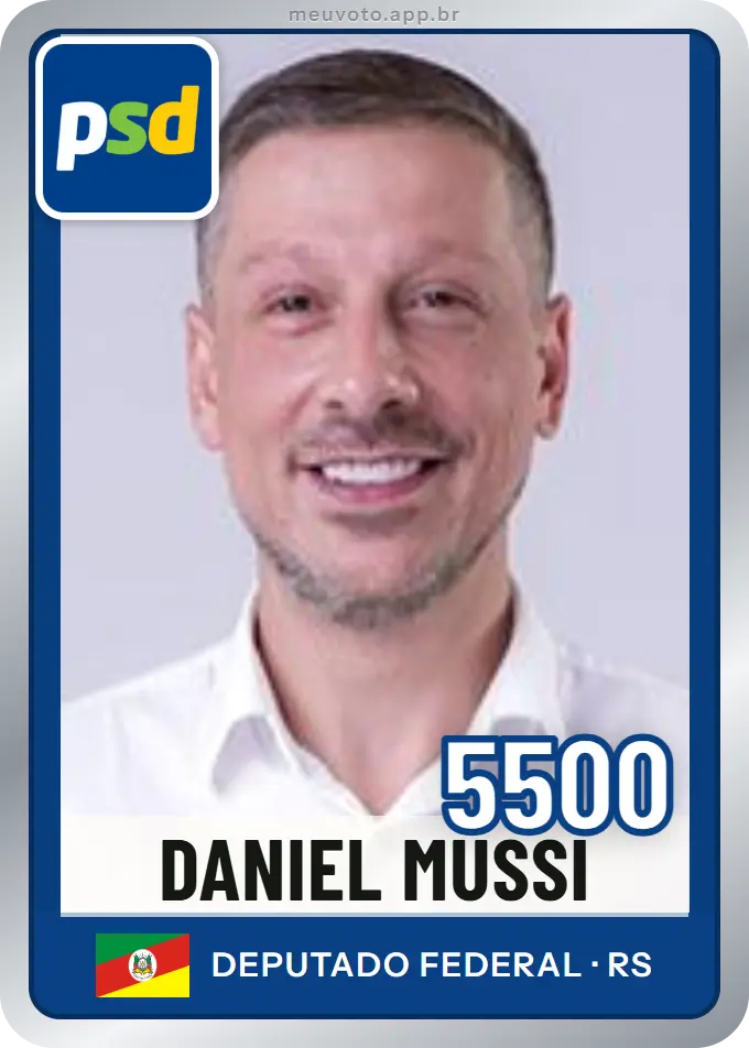 Carta de Daniel Mussi, número 5500, PSD