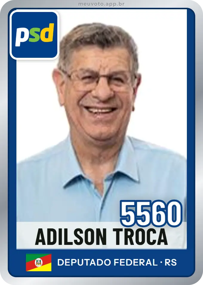 Carta de Adilson Troca, número 5560, PSD
