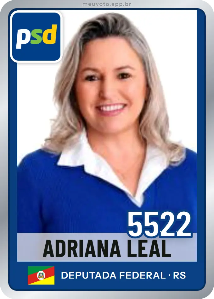 Carta de Adriana Leal, número 5522, PSD