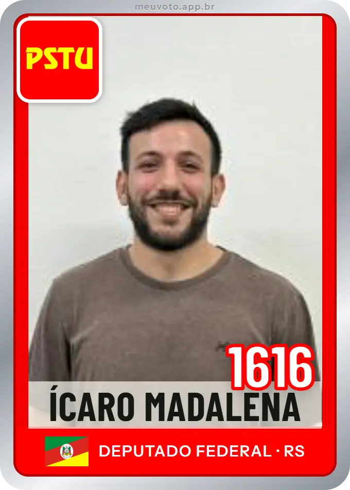 Carta de Ícaro Madalena, número 1616, PSTU