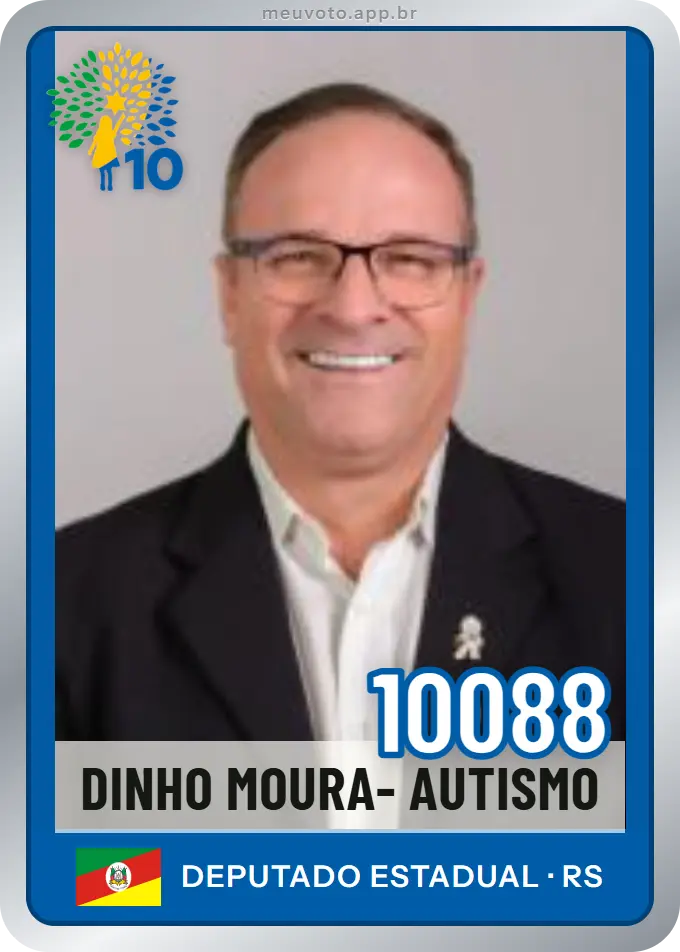 Carta de Dinho Moura- Autismo, número 10088, Republicanos