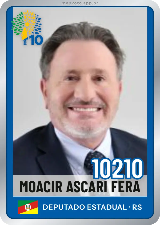 Carta de Moacir Ascari Fera, número 10210, Republicanos