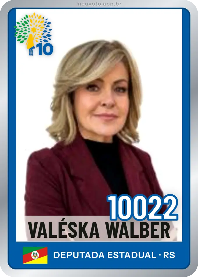 Carta de Valéska Walber, número 10022, Republicanos