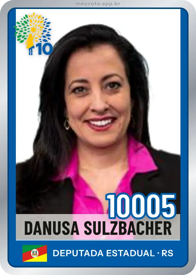Carta de Danusa Sulzbacher, número 10005, Republicanos