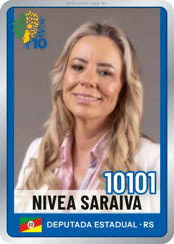 Carta de Nivea Saraiva, número 10101, Republicanos
