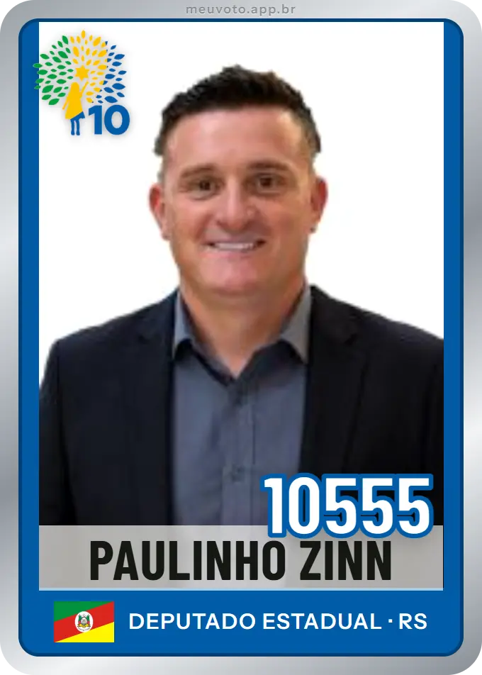 Carta de Paulinho Zinn, número 10555, Republicanos