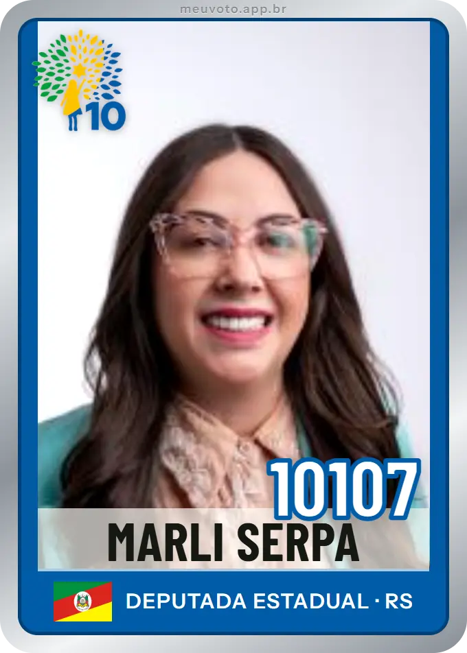 Carta de Marli Serpa, número 10107, Republicanos