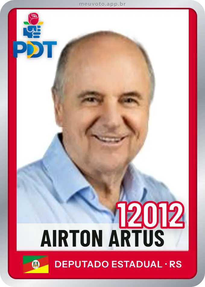 Carta de Airton Artus, número 12012, PDT