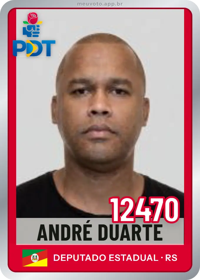Carta de André Duarte, número 12470, PDT