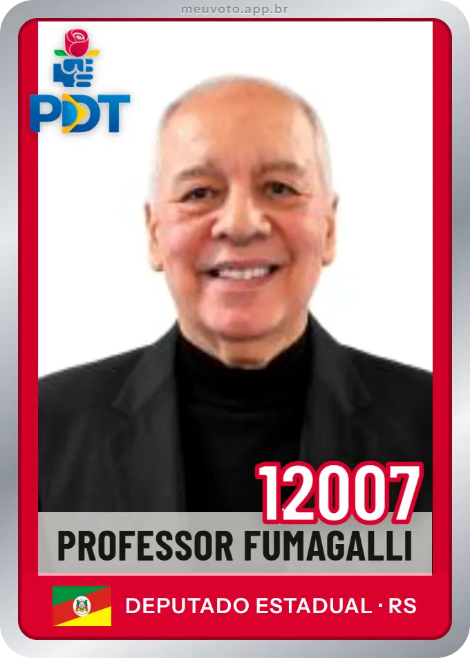 Carta de Professor Fumagalli, número 12007, PDT