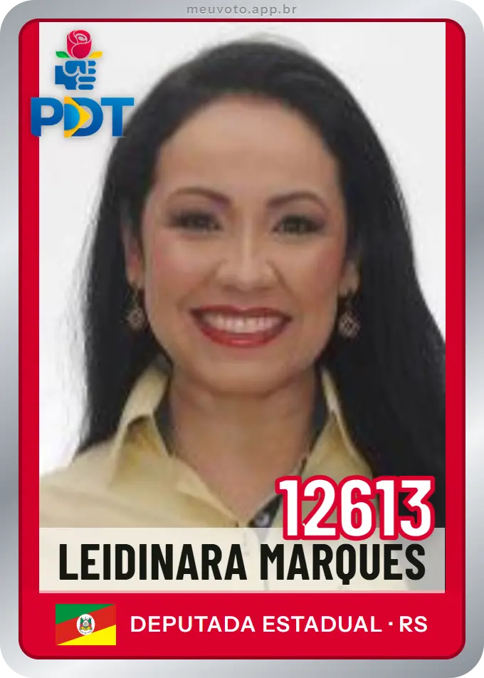Carta de Leidinara Marques, número 12613, PDT