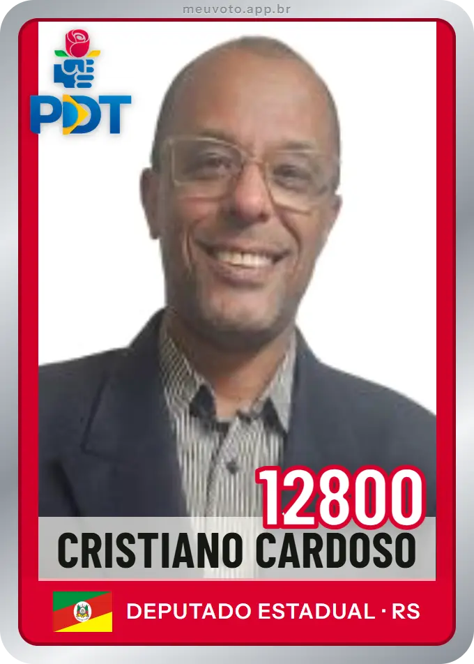 Carta de Cristiano Cardoso, número 12800, PDT